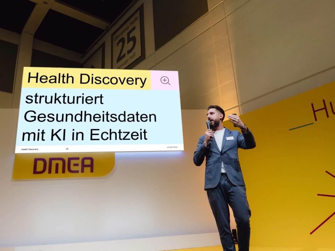 Averbis auf der Messe: Speaker hält Keynote "Health Discovery strukturiert Gesundheitsdaten mit KI in Echtzeit"