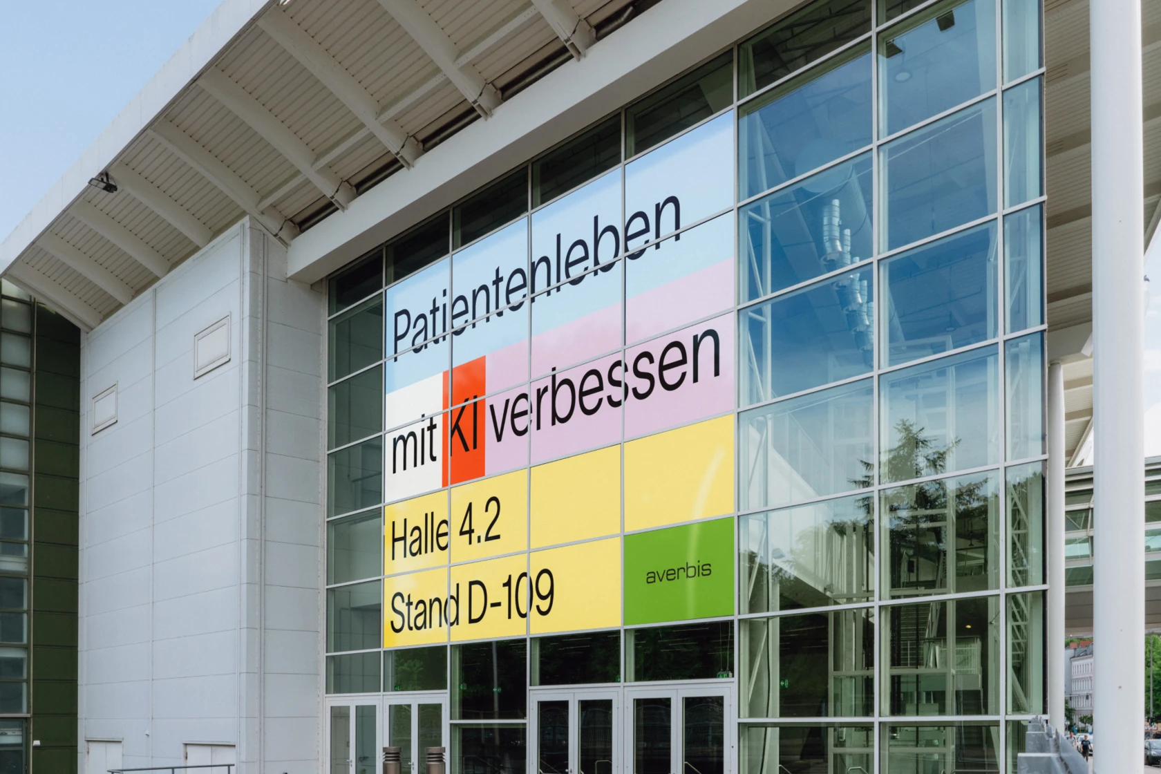 Averbis Messestand: Display Advertising für Messe "Patientenleben mit KI verbessern"