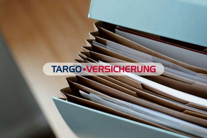 Teaser TARGO Extranet der TARGO Versicherungen: Nahaufnahme von Dokumentenmappe